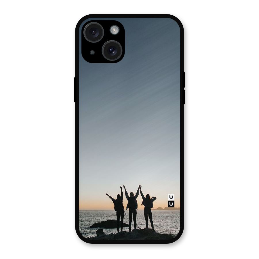 Friendship Metal Back Case for iPhone 15 Plus