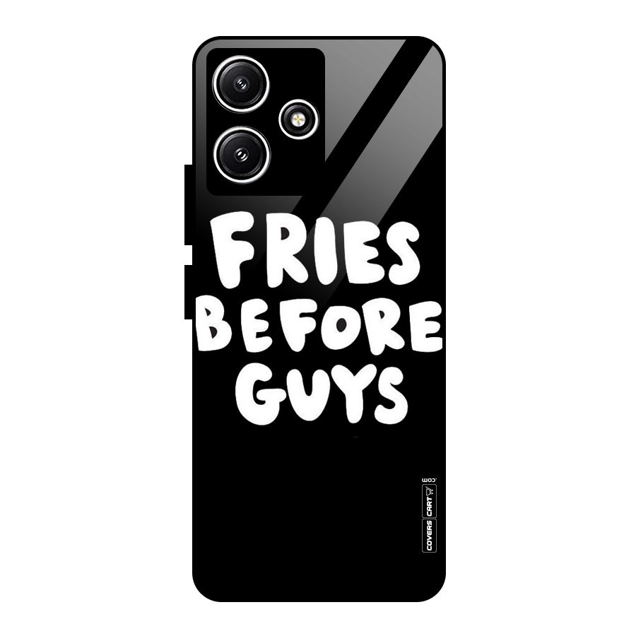 Fries Always Glass Back Case for Redmi 12 5G
