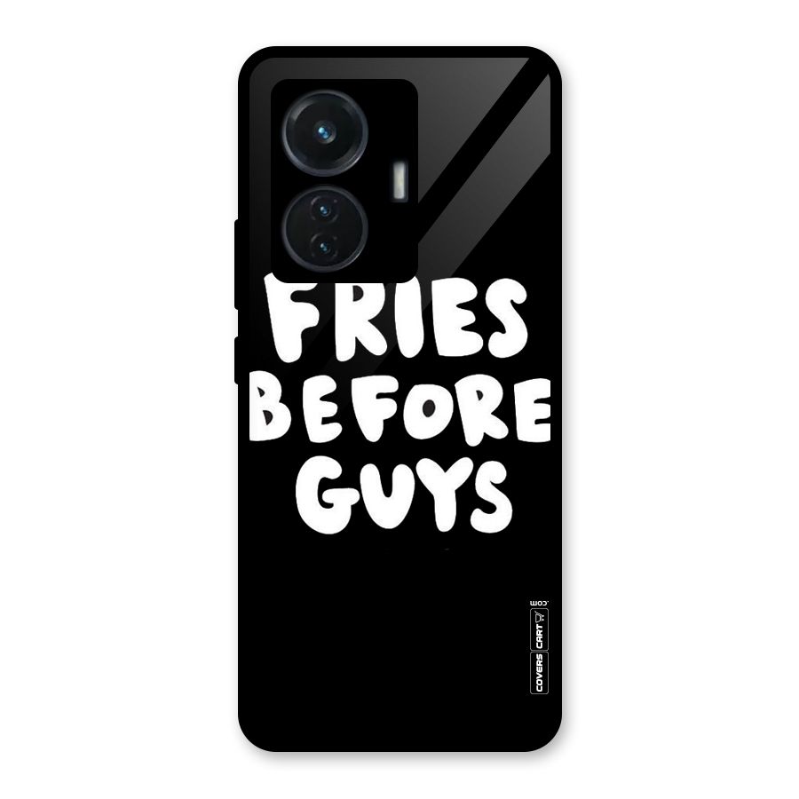 Fries Always Glass Back Case for Vivo T1 44W