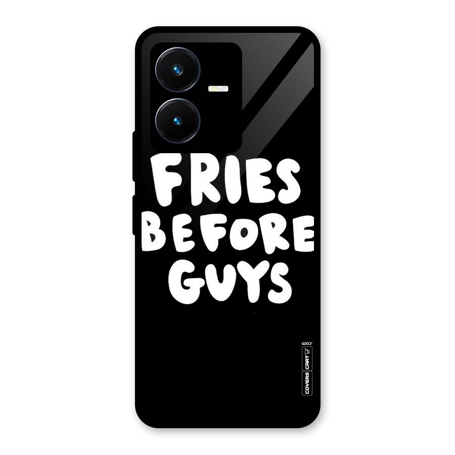 Fries Always Glass Back Case for Vivo Y22s