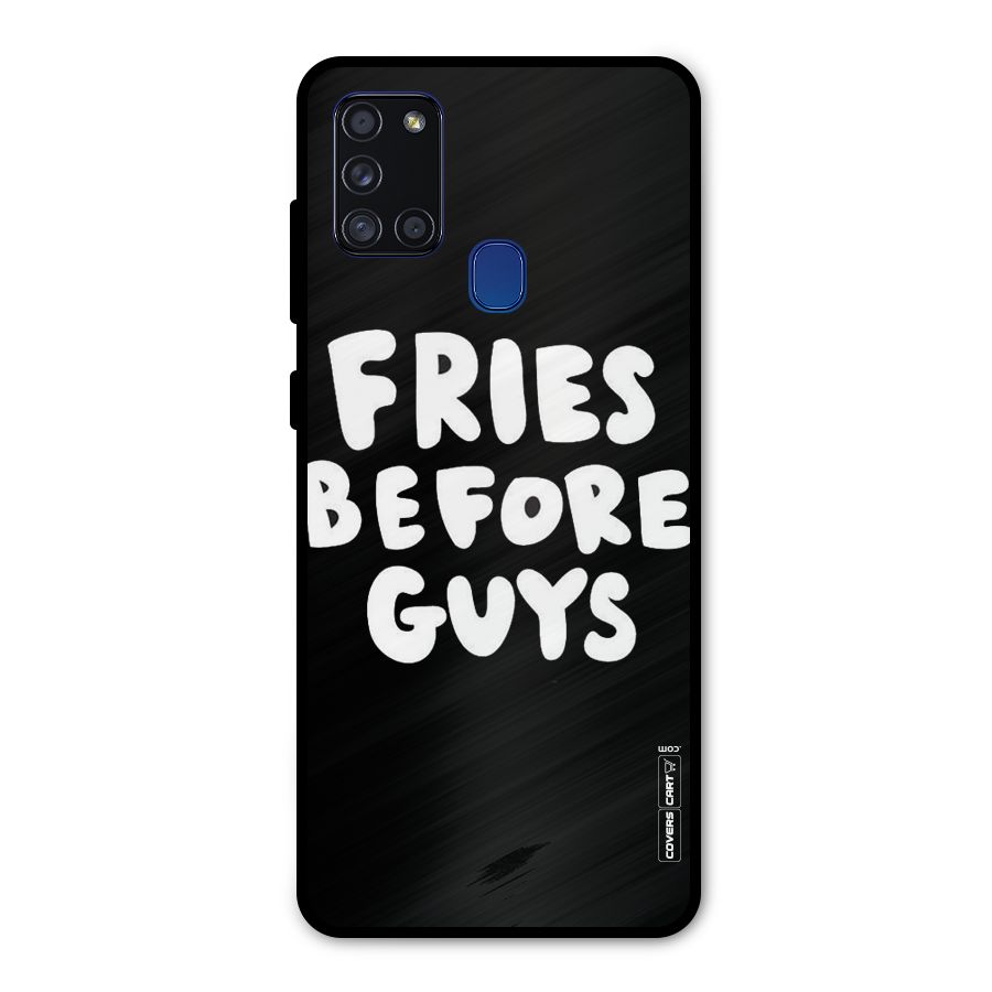 Fries Always Metal Back Case for Galaxy A21s