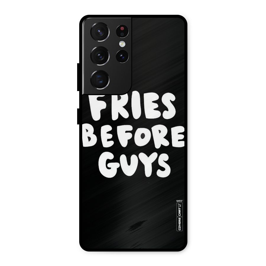 Fries Always Metal Back Case for Galaxy S21 Ultra 5G