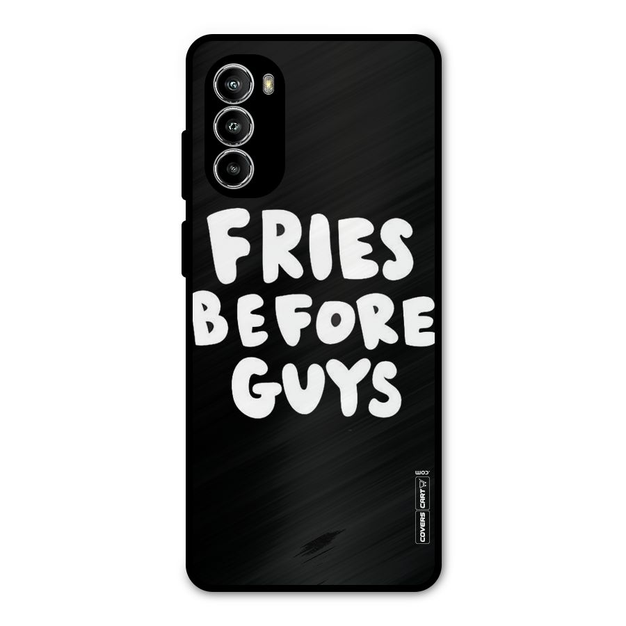 Fries Always Metal Back Case for Moto G52