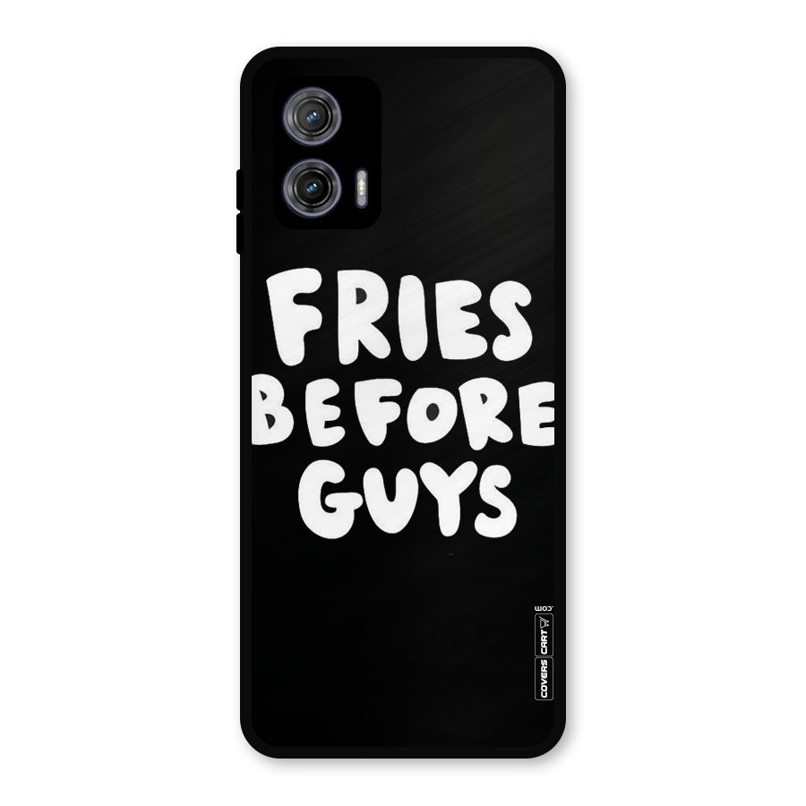 Fries Always Metal Back Case for Moto G73