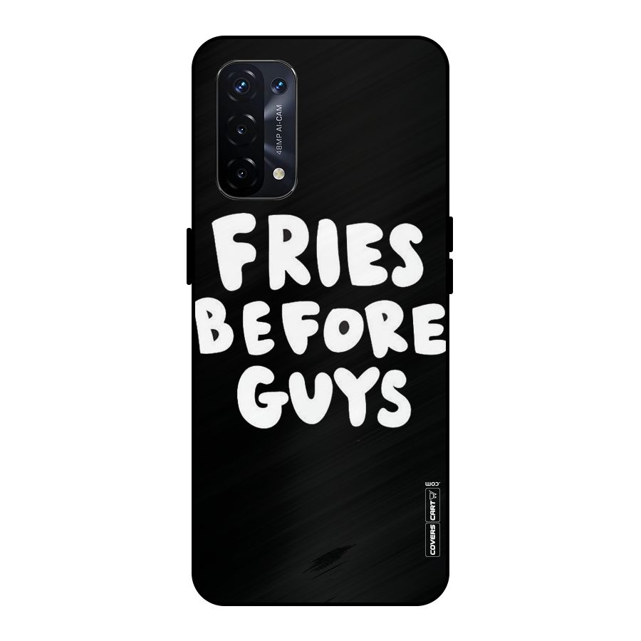 Fries Always Metal Back Case for Oppo A74 5G