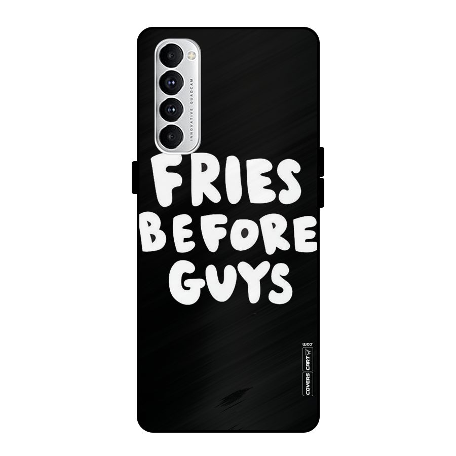 Fries Always Metal Back Case for Oppo Reno4 Pro