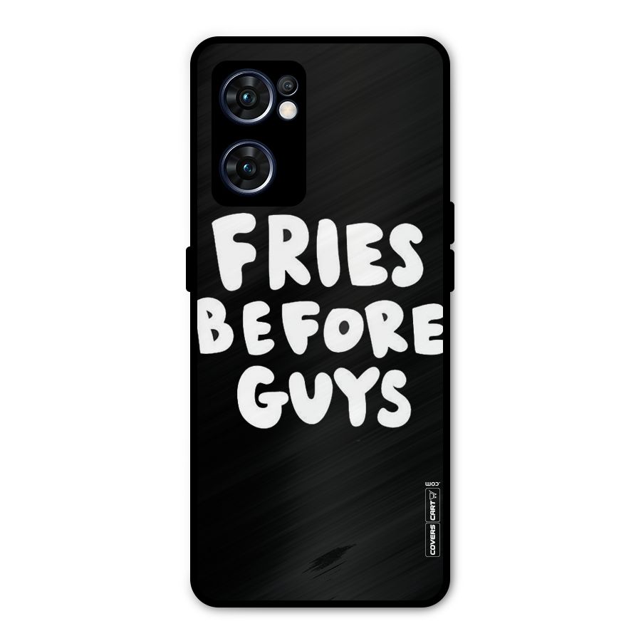 Fries Always Metal Back Case for Oppo Reno7 5G