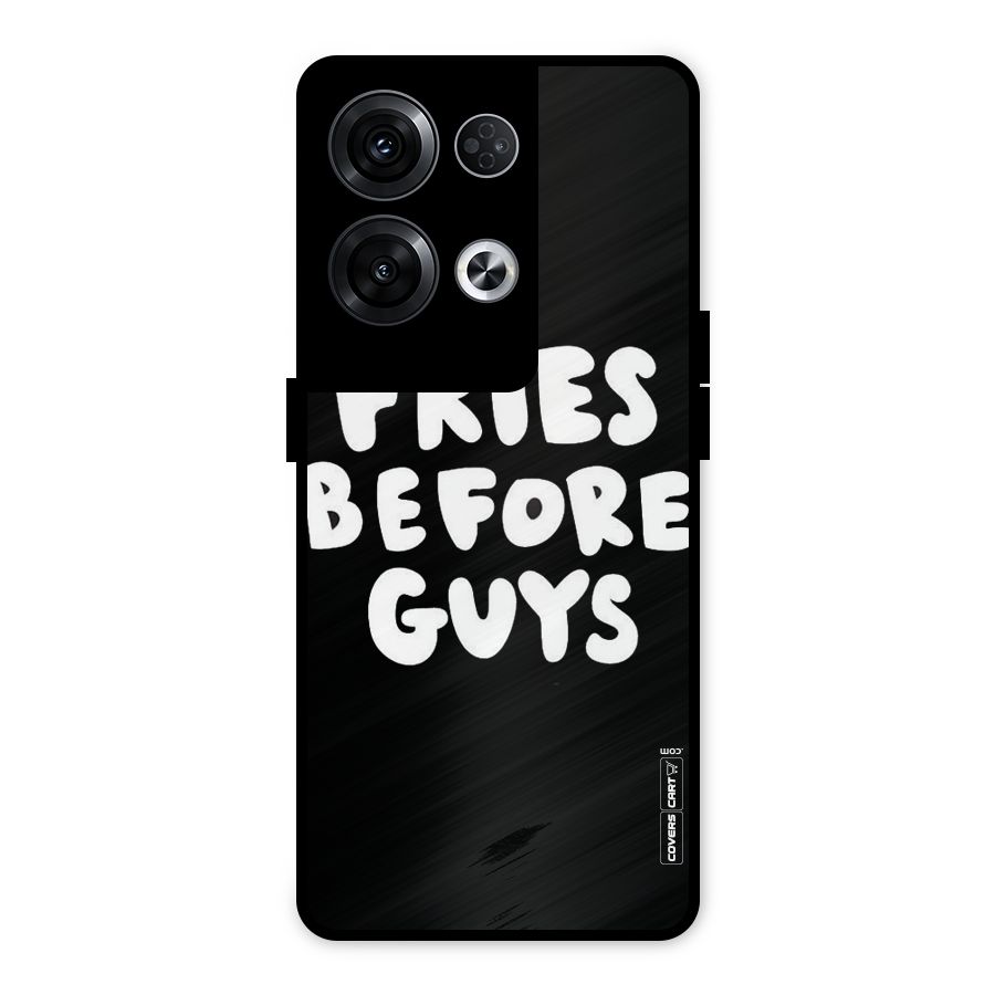 Fries Always Metal Back Case for Oppo Reno8 Pro 5G