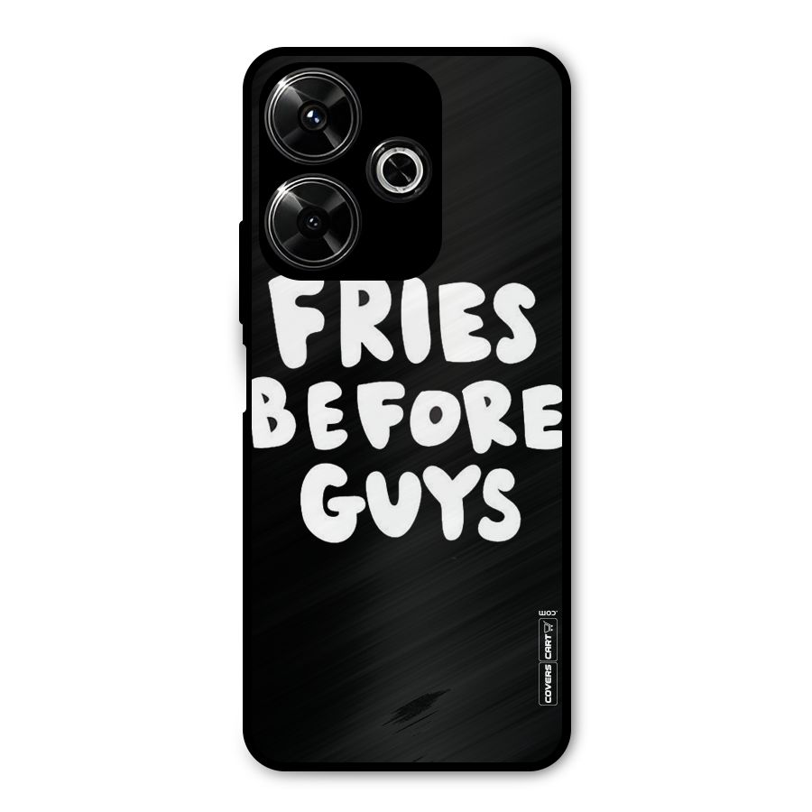 Fries Always Metal Back Case for Poco M6 Plus
