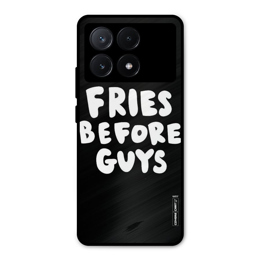 Fries Always Metal Back Case for Poco X6 Pro