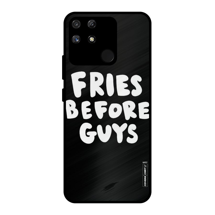 Fries Always Metal Back Case for Realme Narzo 50A