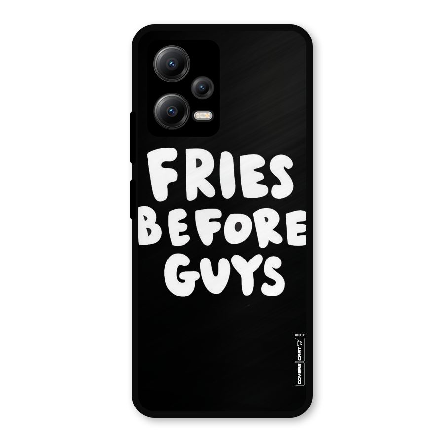 Fries Always Metal Back Case for Redmi Note 12 5G