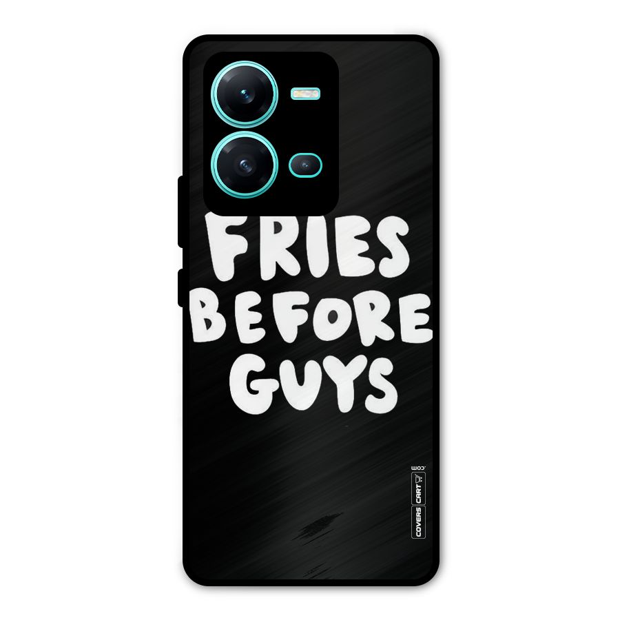 Fries Always Metal Back Case for Vivo V25