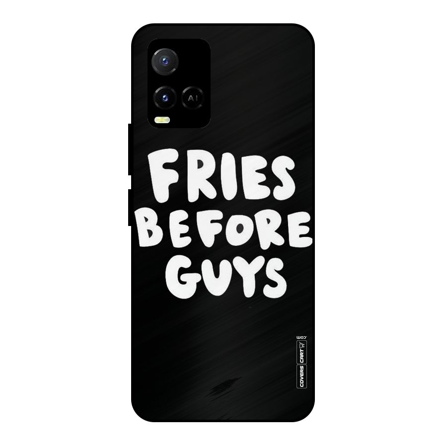 Fries Always Metal Back Case for Vivo Y21A