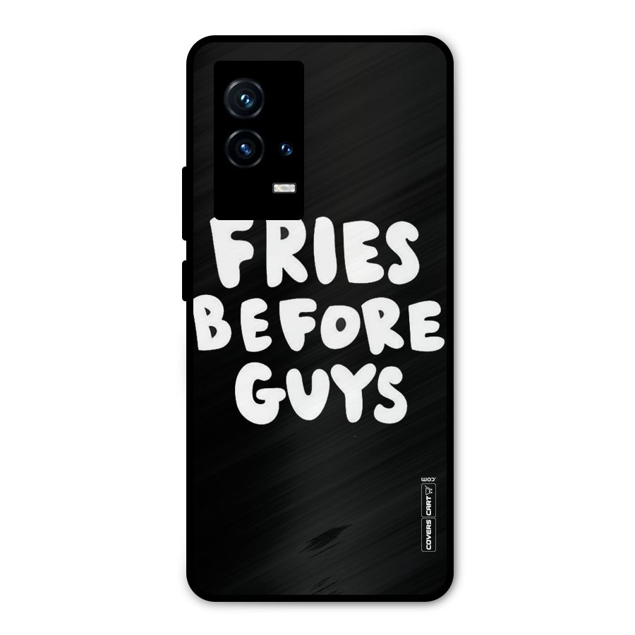 Fries Always Metal Back Case for iQOO 9 5G