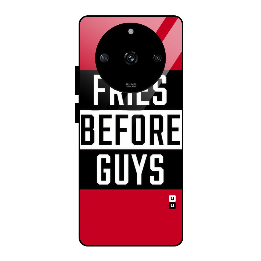 Fries Love Stripes Glass Back Case for Realme Narzo 60 5G