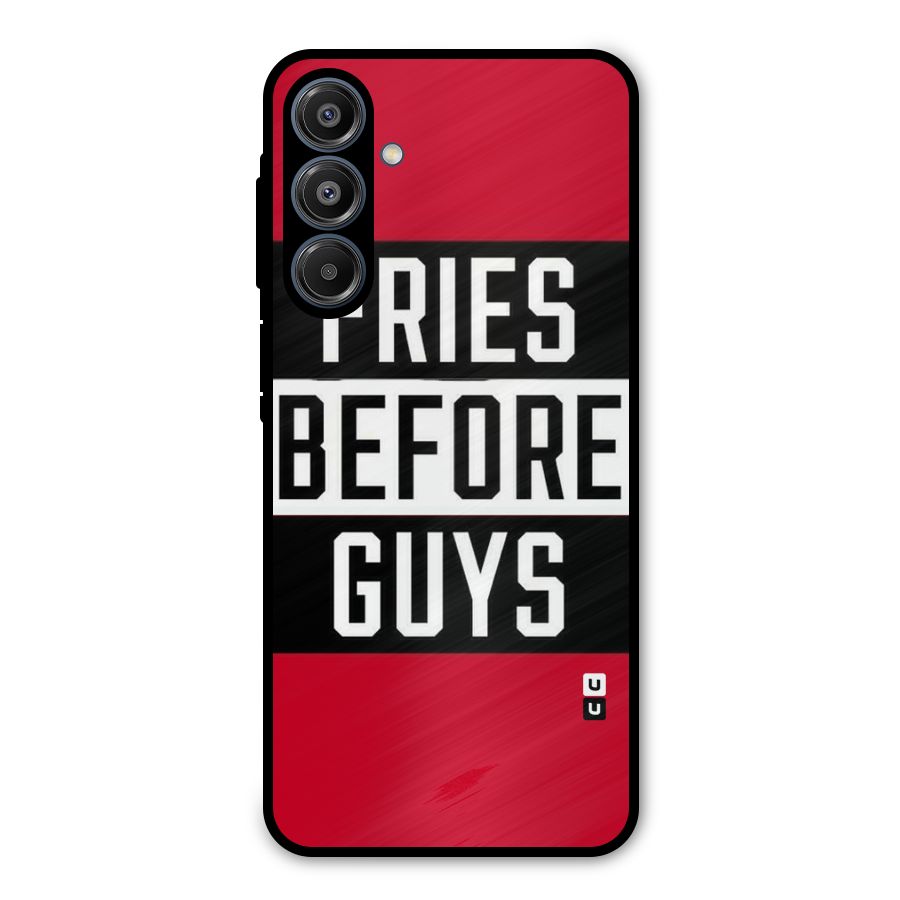 Fries Love Stripes Metal Back Case for Galaxy A16 5G