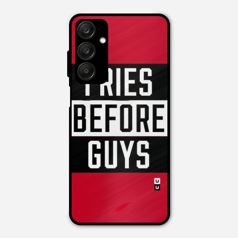 Fries Love Stripes Metal Back Case for Galaxy A25 5G