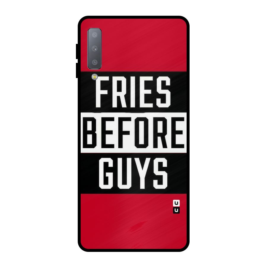 Fries Love Stripes Metal Back Case for Galaxy A7 (2018)