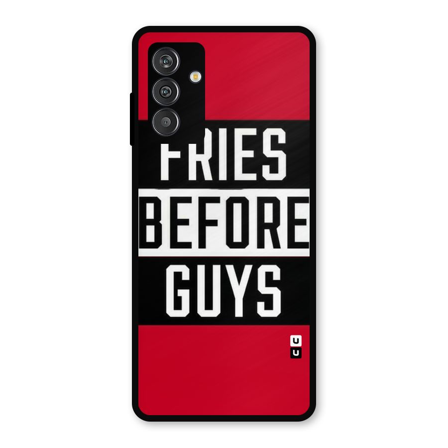 Fries Love Stripes Metal Back Case for Galaxy F13