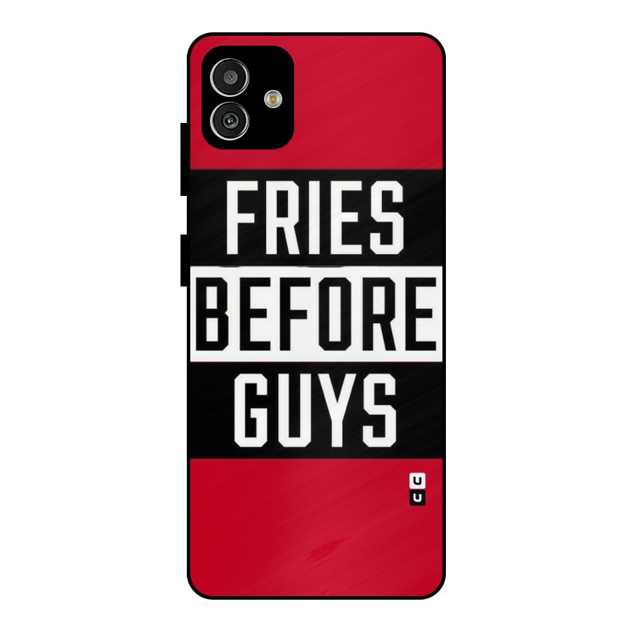 Fries Love Stripes Metal Back Case for Galaxy M13 5G
