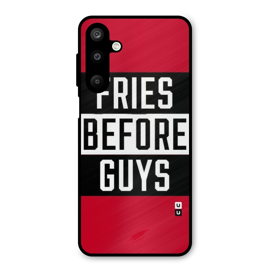 Fries Love Stripes Metal Back Case for Galaxy M16