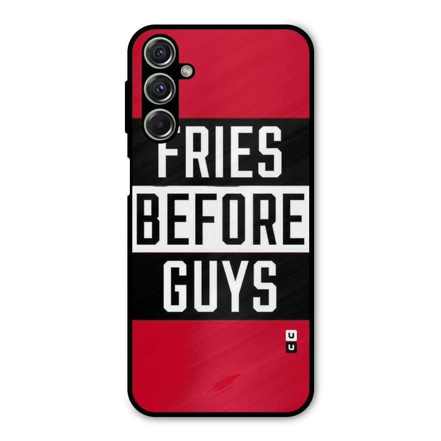 Fries Love Stripes Metal Back Case for Galaxy M34