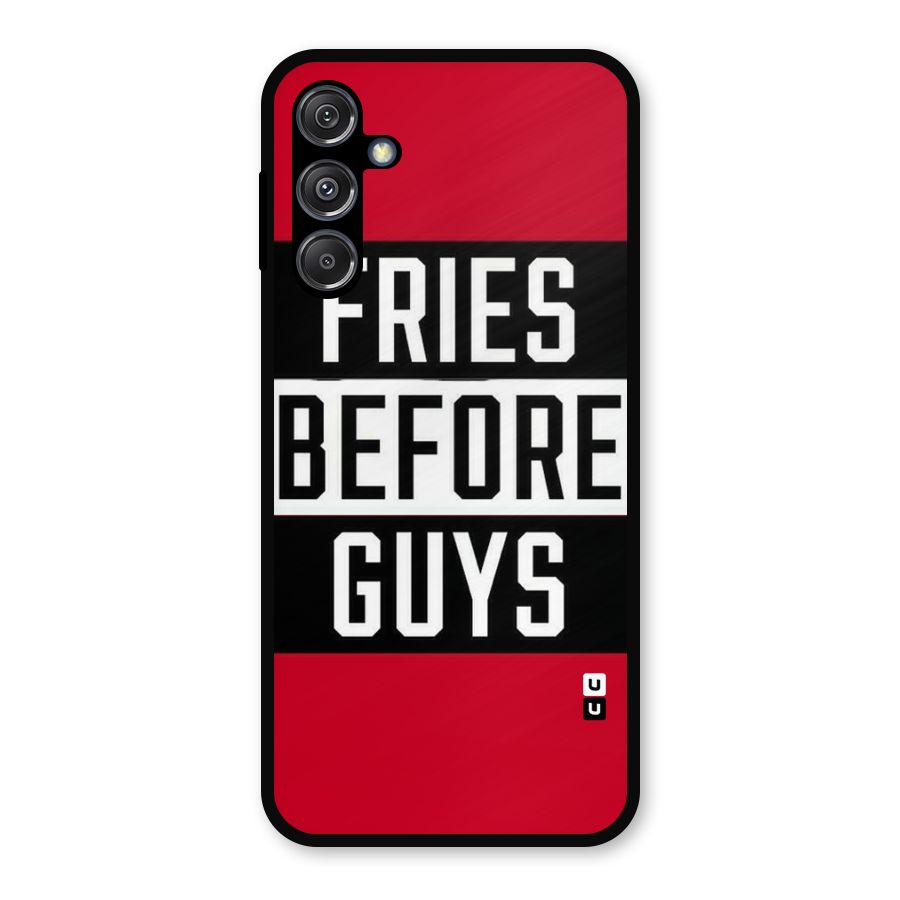 Fries Love Stripes Metal Back Case for Galaxy M34 5G