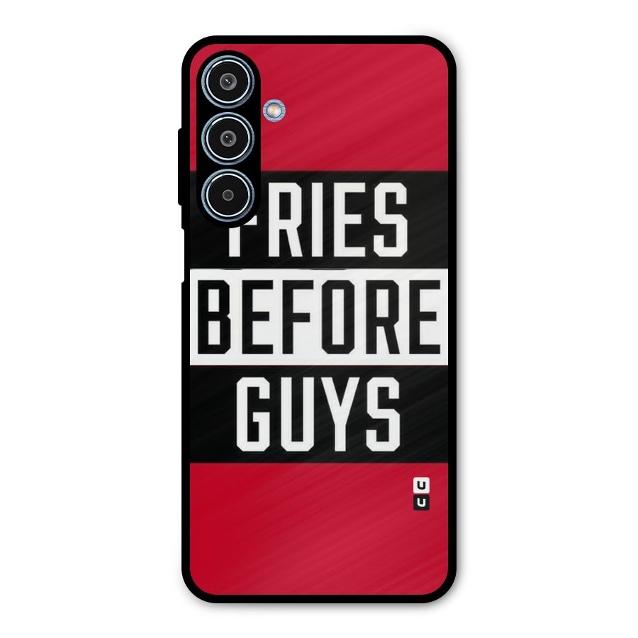 Fries Love Stripes Metal Back Case for Galaxy M35