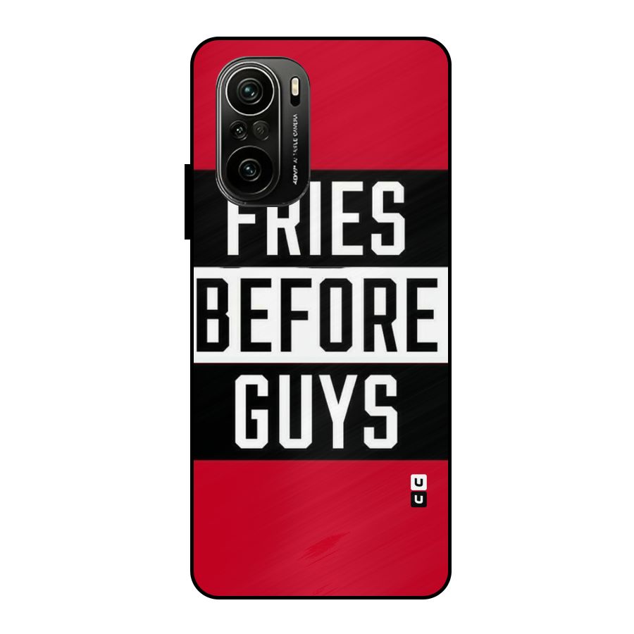 Fries Love Stripes Metal Back Case for Mi 11X Pro
