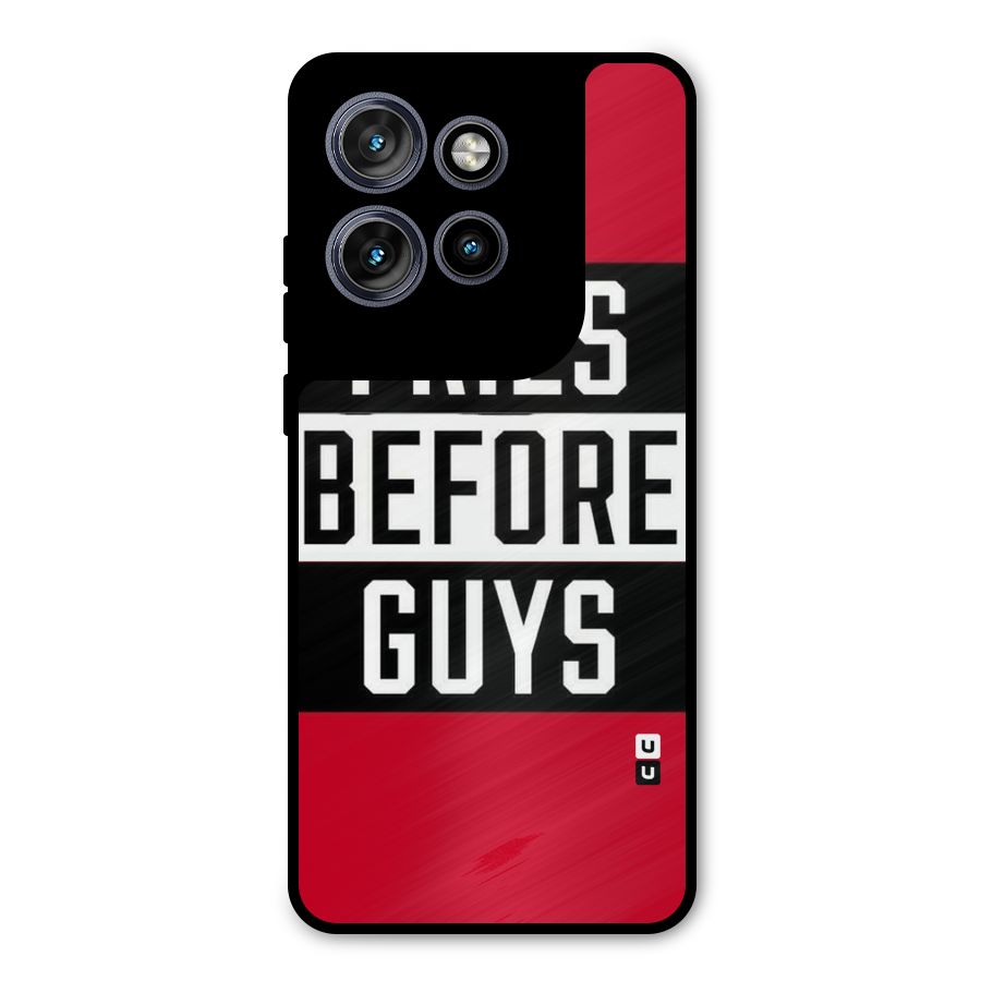 Fries Love Stripes Metal Back Case for Motorola Edge 50 Neo