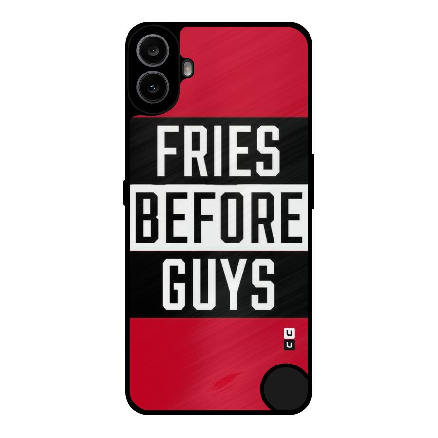 Fries Love Stripes Metal Back Case for Nothing CMF Phone 1