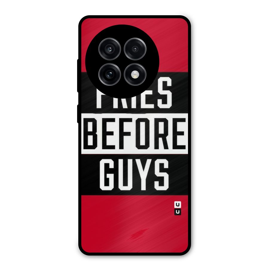 Fries Love Stripes Metal Back Case for OnePlus 13R