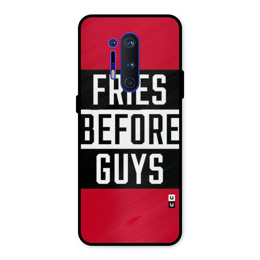 Fries Love Stripes Metal Back Case for OnePlus 8 Pro
