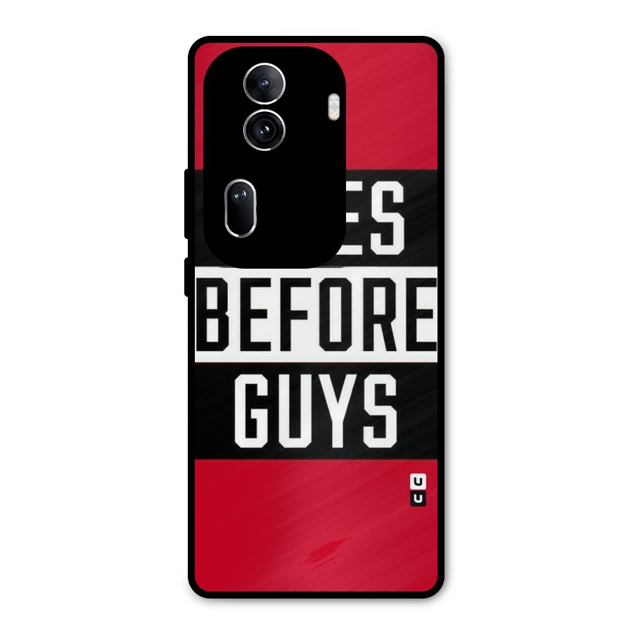 Fries Love Stripes Metal Back Case for Oppo Reno11 Pro 5G