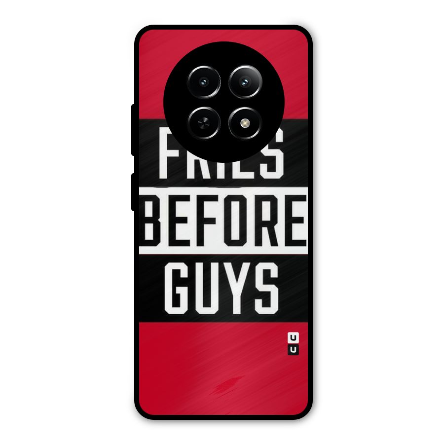 Fries Love Stripes Metal Back Case for Realme 12 5G