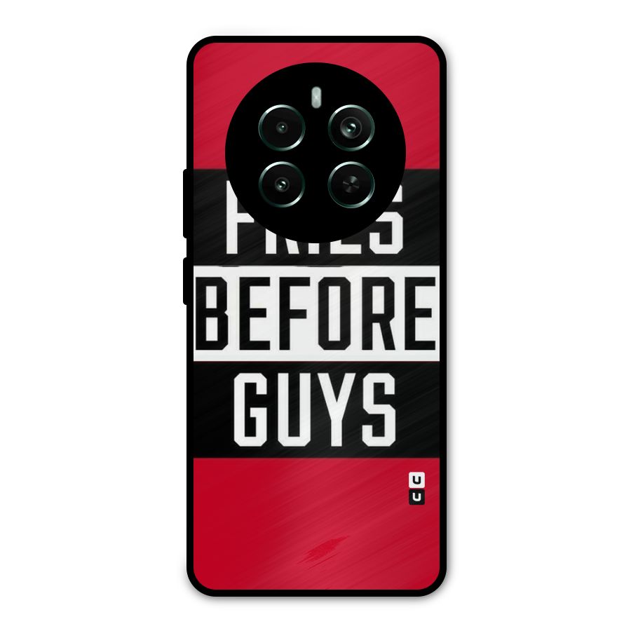 Fries Love Stripes Metal Back Case for Realme 12 Plus