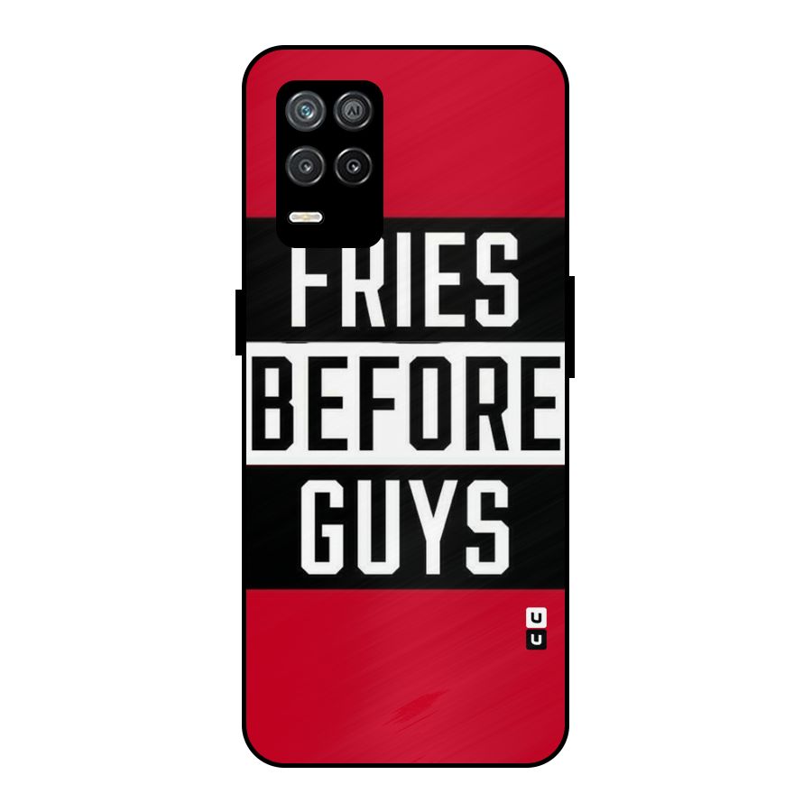 Fries Love Stripes Metal Back Case for Realme 8 5G