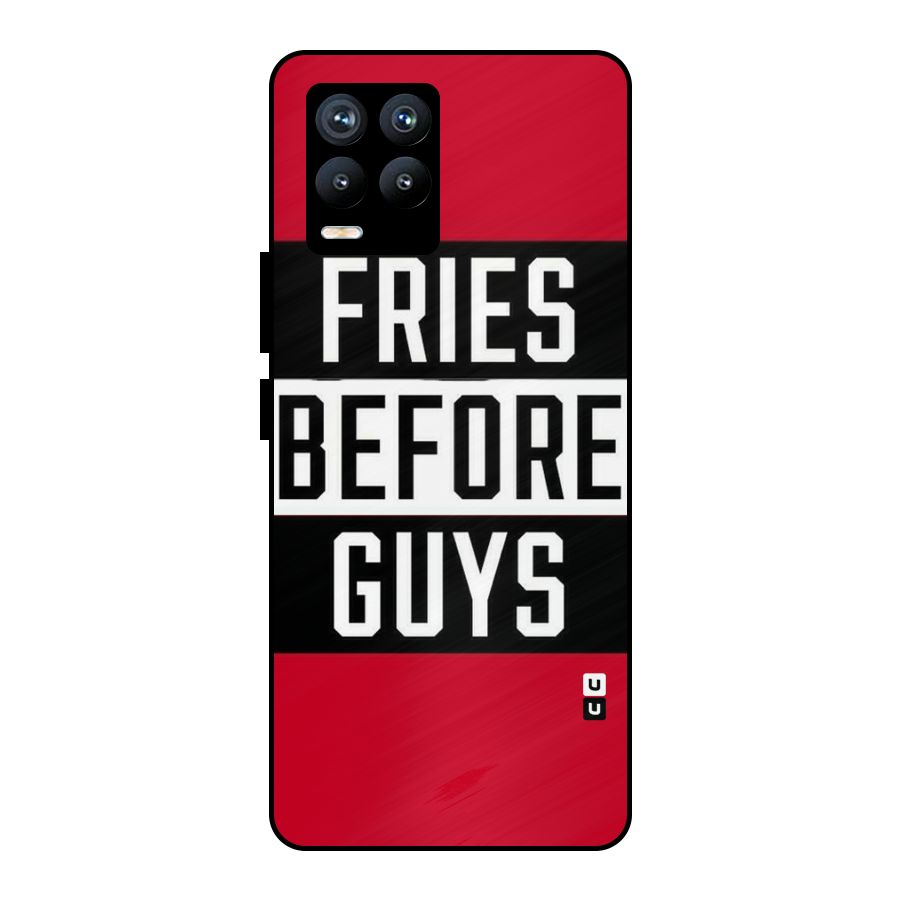Fries Love Stripes Metal Back Case for Realme 8 Pro