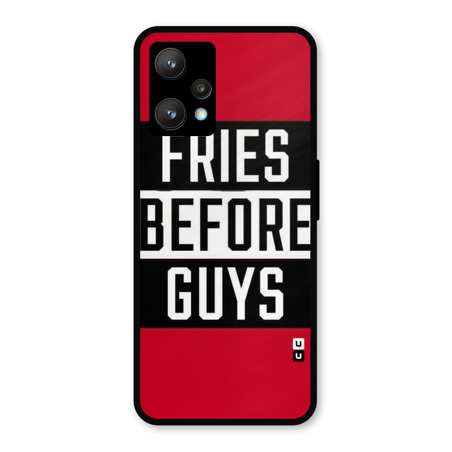 Fries Love Stripes Metal Back Case for Realme 9 Pro Plus 5G