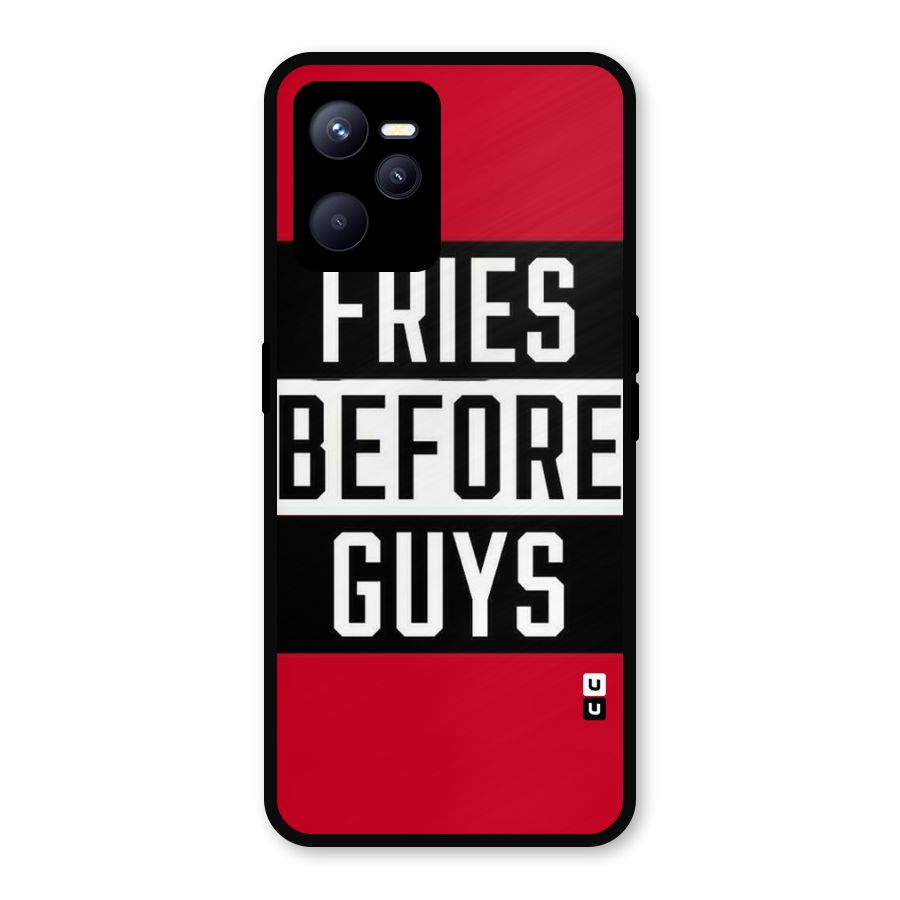 Fries Love Stripes Metal Back Case for Realme C35
