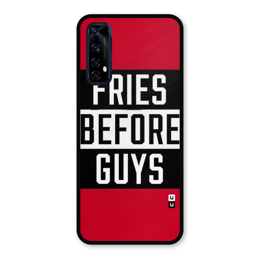 Fries Love Stripes Metal Back Case for Realme Narzo 20 Pro