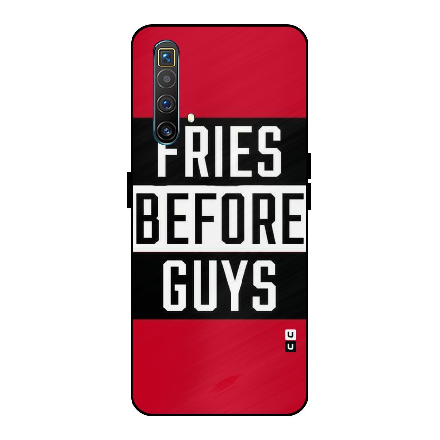 Fries Love Stripes Metal Back Case for Realme X3 SuperZoom