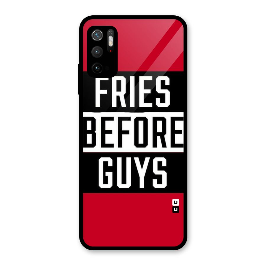 Fries Love Stripes Metal Back Case for Redmi Note 10T 5G