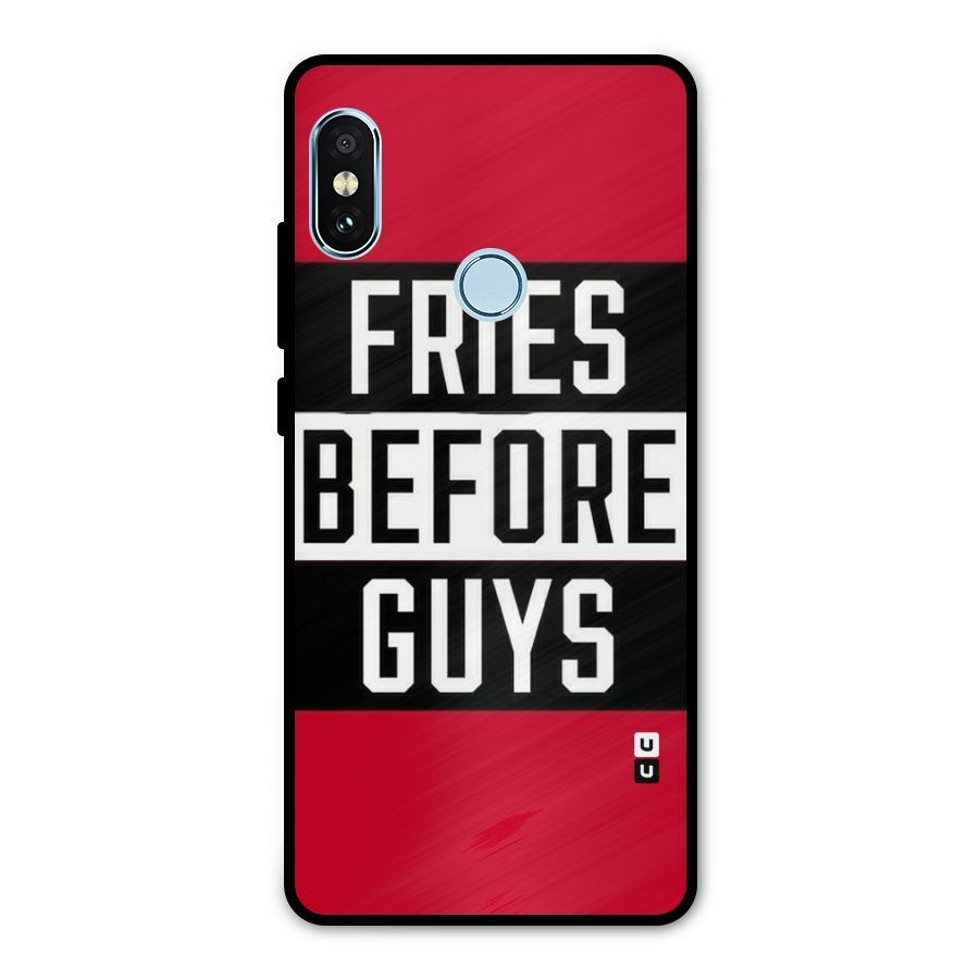 Fries Love Stripes Metal Back Case for Redmi Note 5 Pro