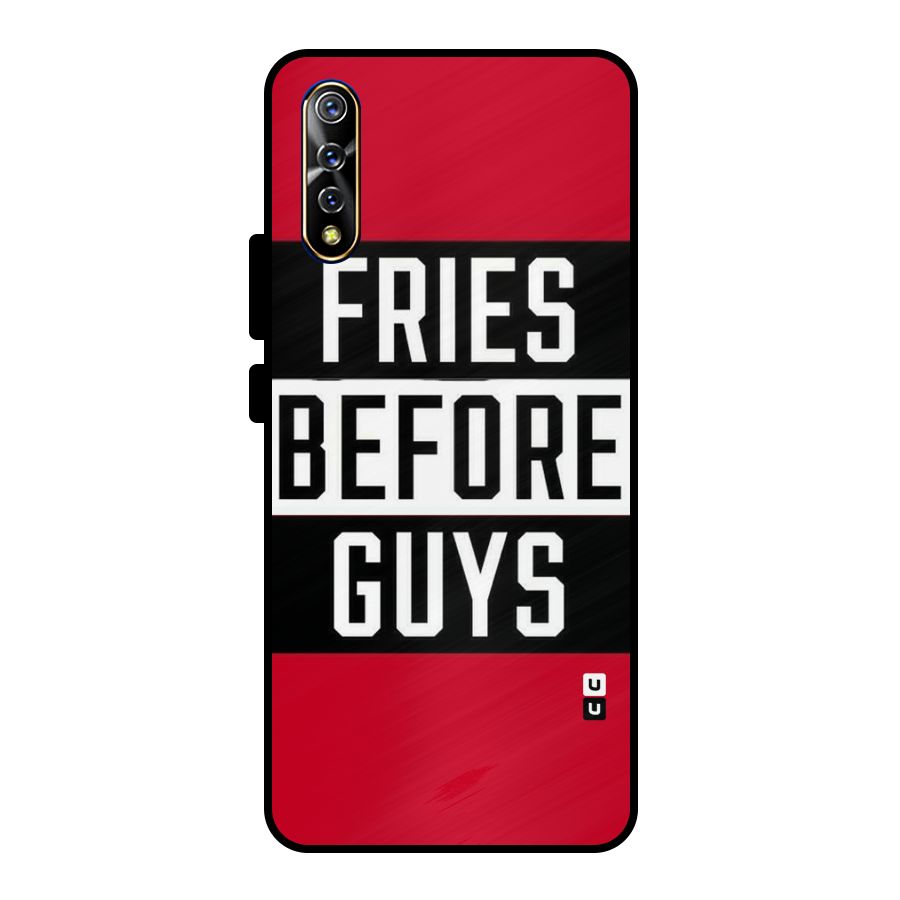 Fries Love Stripes Metal Back Case for Vivo S1