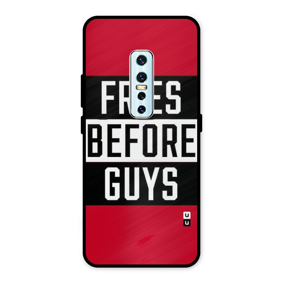 Fries Love Stripes Metal Back Case for Vivo V17 Pro