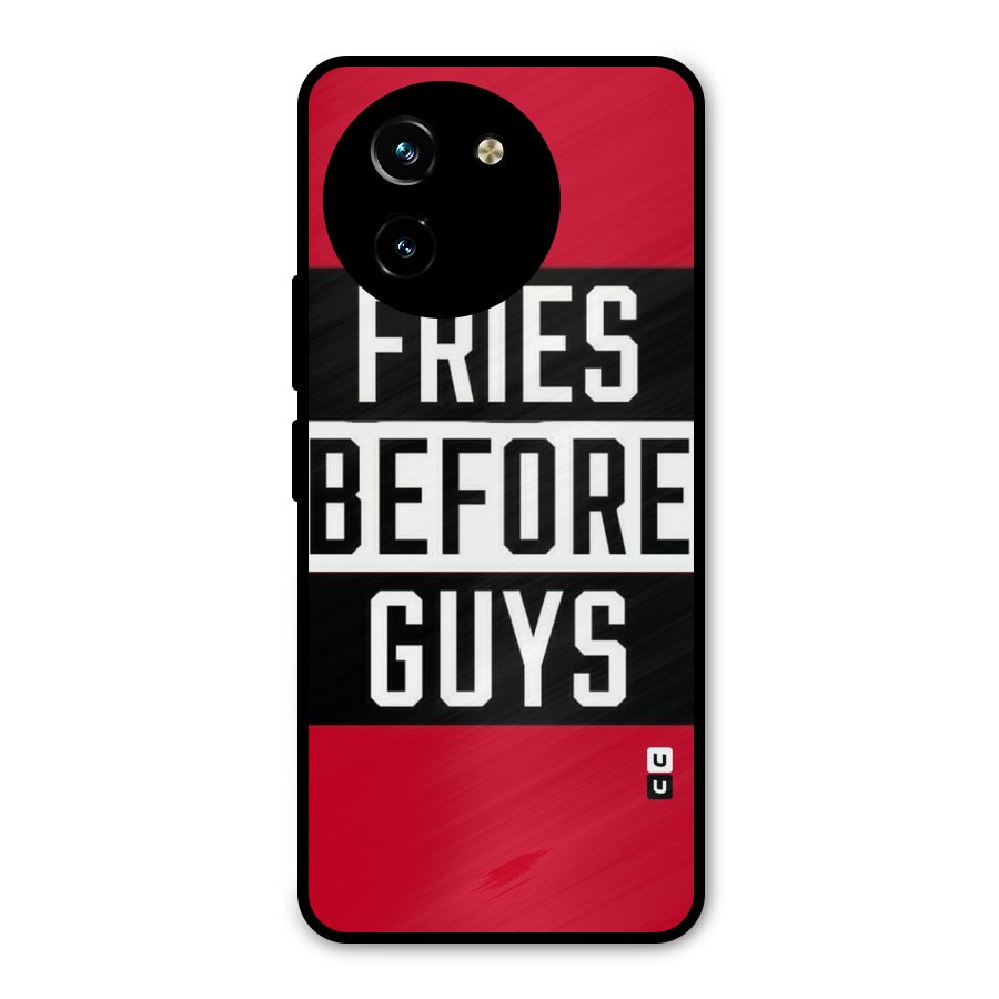 Fries Love Stripes Metal Back Case for Vivo Y200i