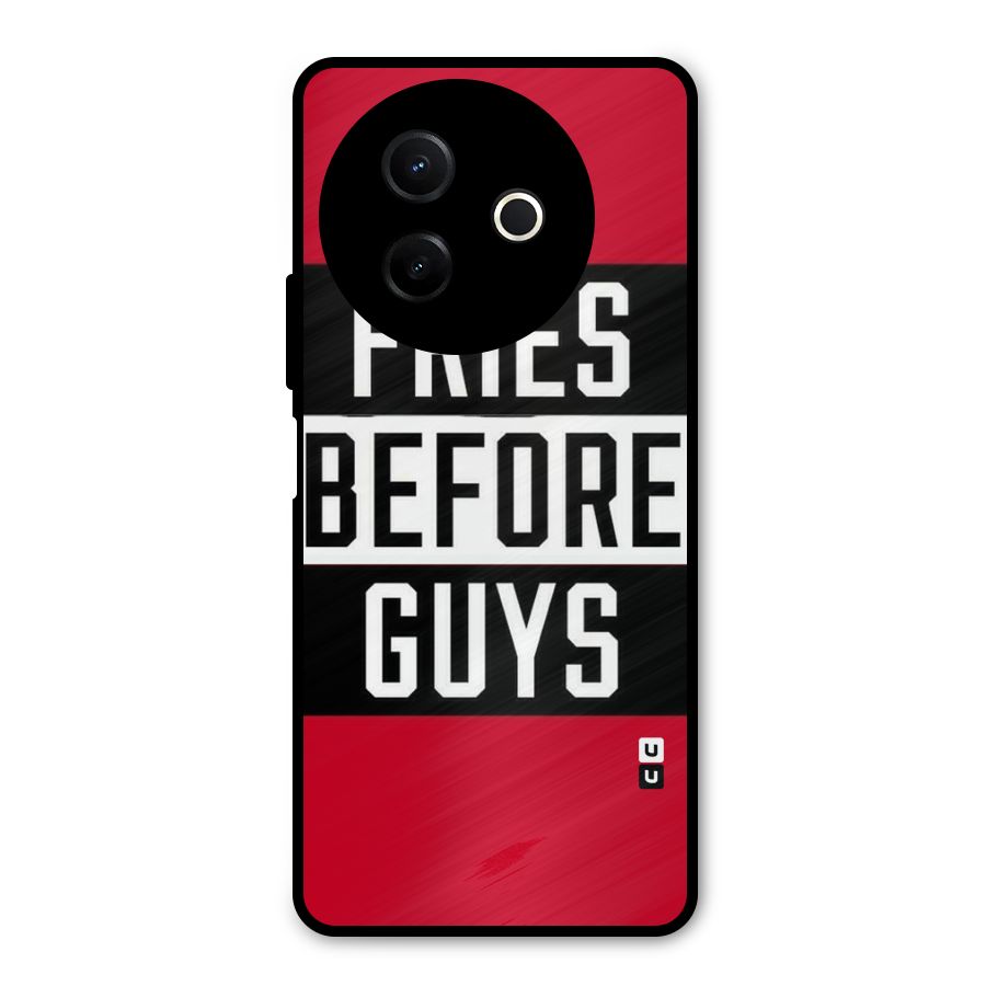 Fries Love Stripes Metal Back Case for Vivo Y39