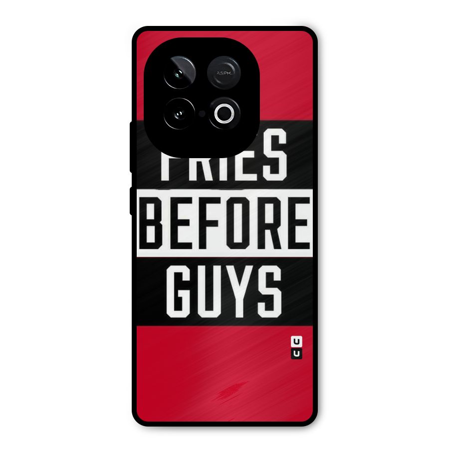 Fries Love Stripes Metal Back Case for iQOO Neo 10